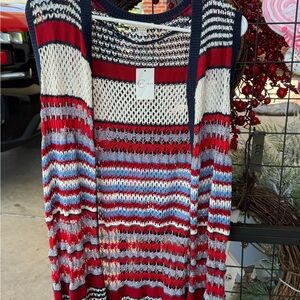 Black and White Knit Top